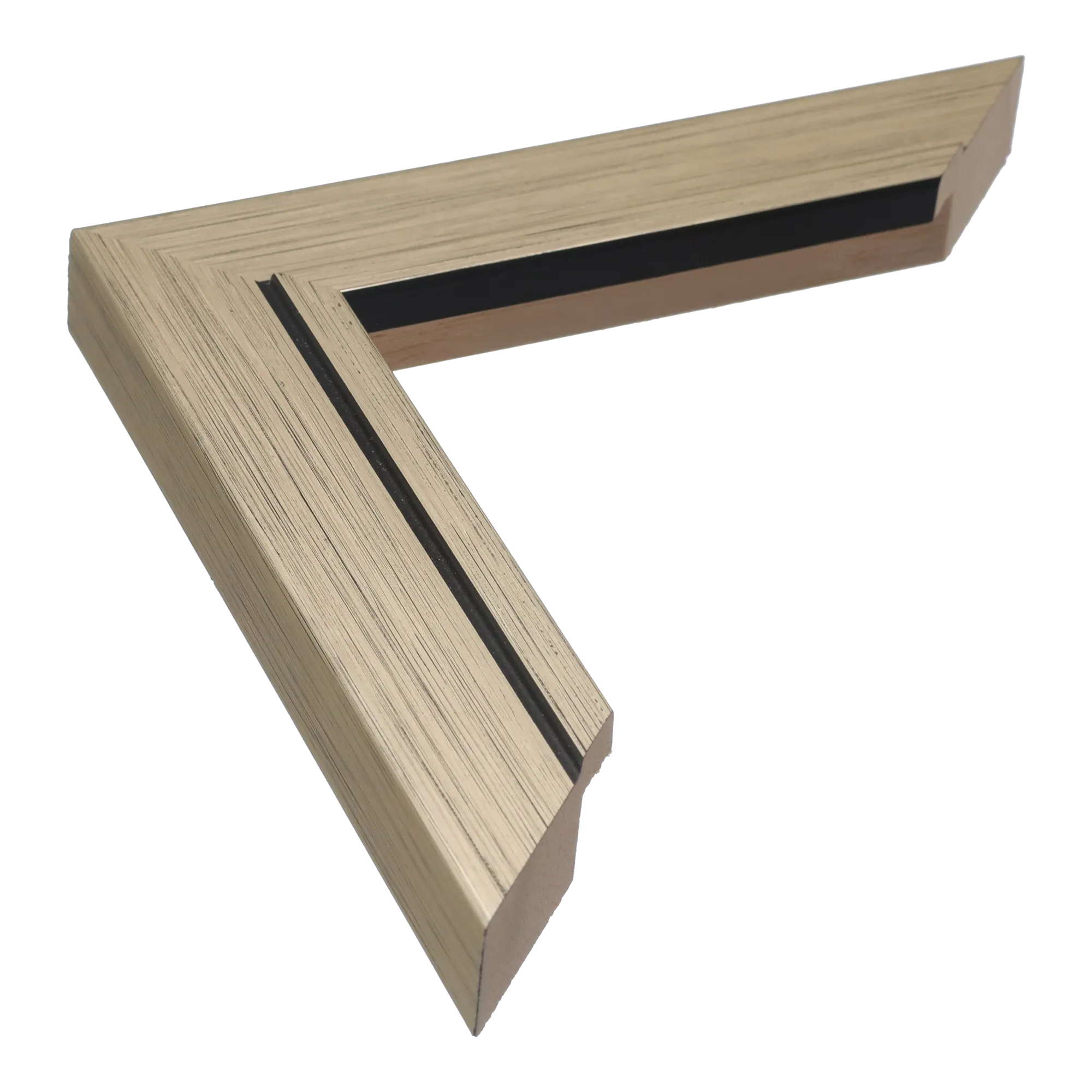 Lined in champagne picture frame