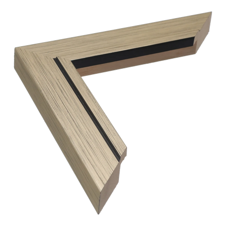 Lined in champagne picture frame