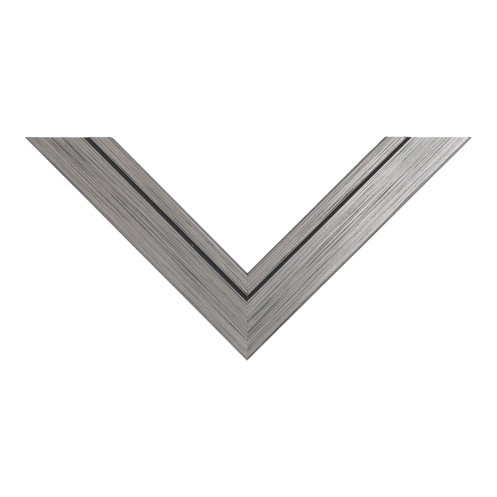 Top view of Lined picture frame in pewter