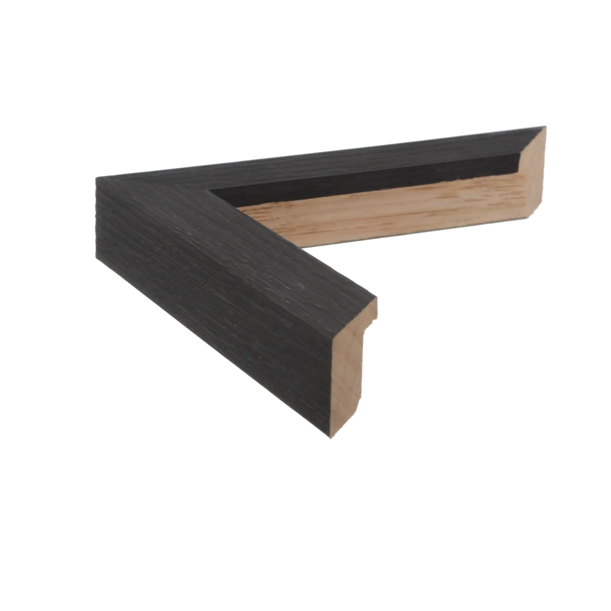 Side view of Linear I picture frame in black