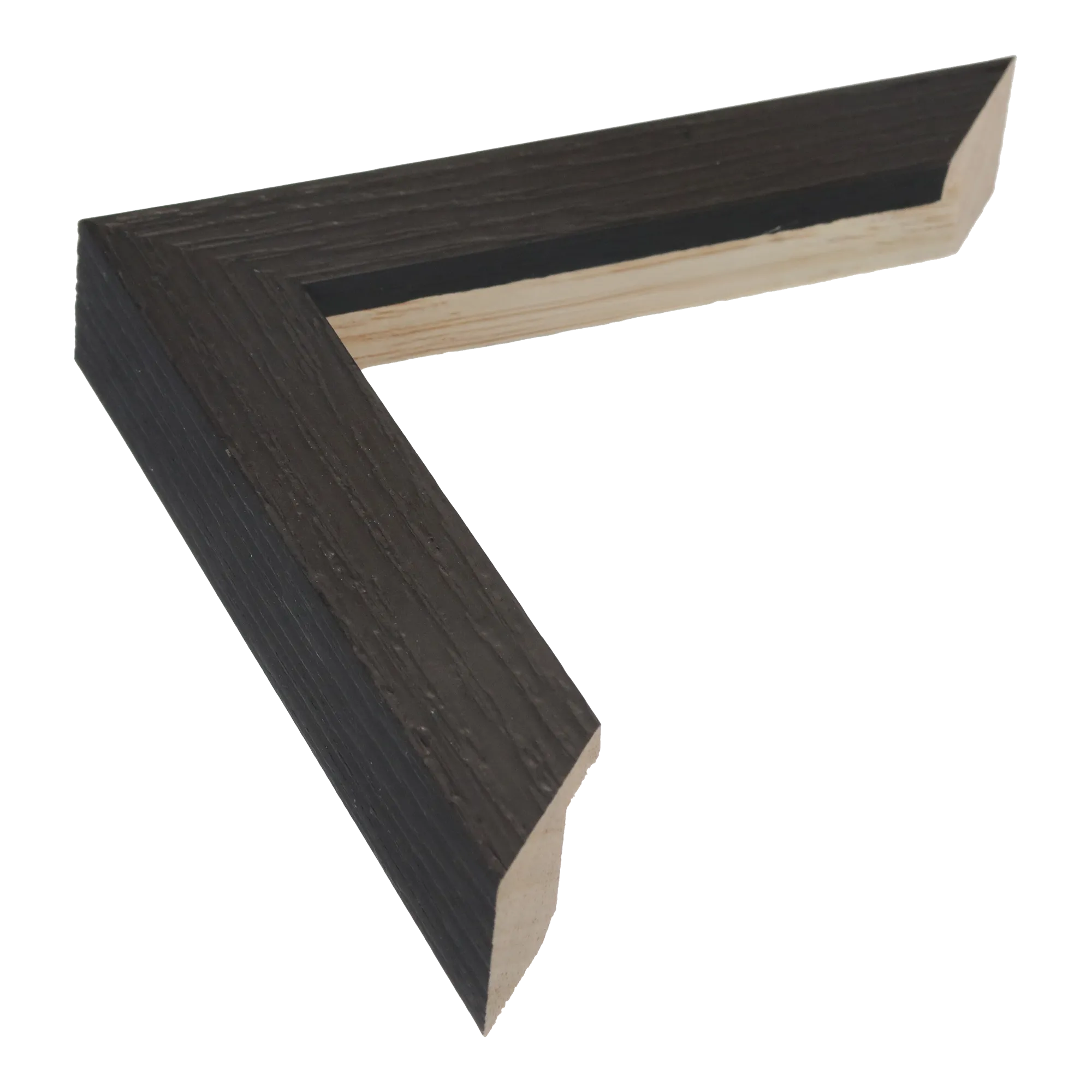 Linear I in black picture frame