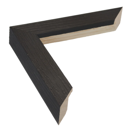 Linear I in black picture frame