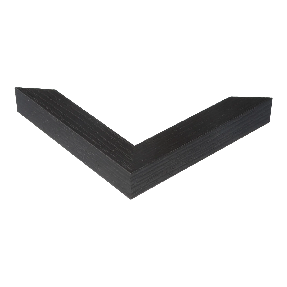 Corner view of Linear I in black picture frame