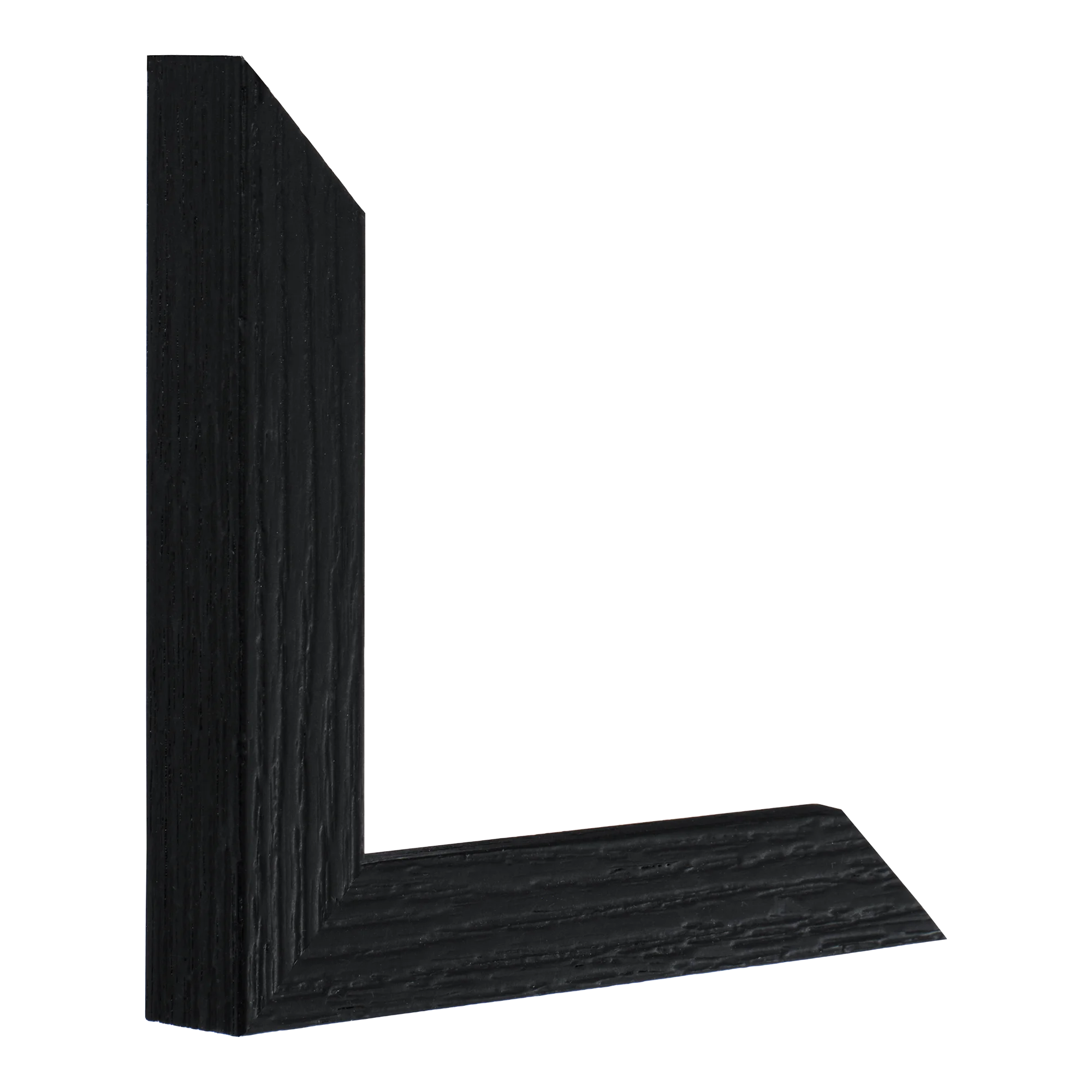 Linear I in black picture frame