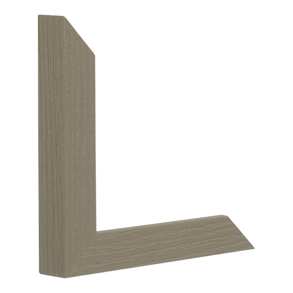 Vertical view of linear i grey picture frame sample