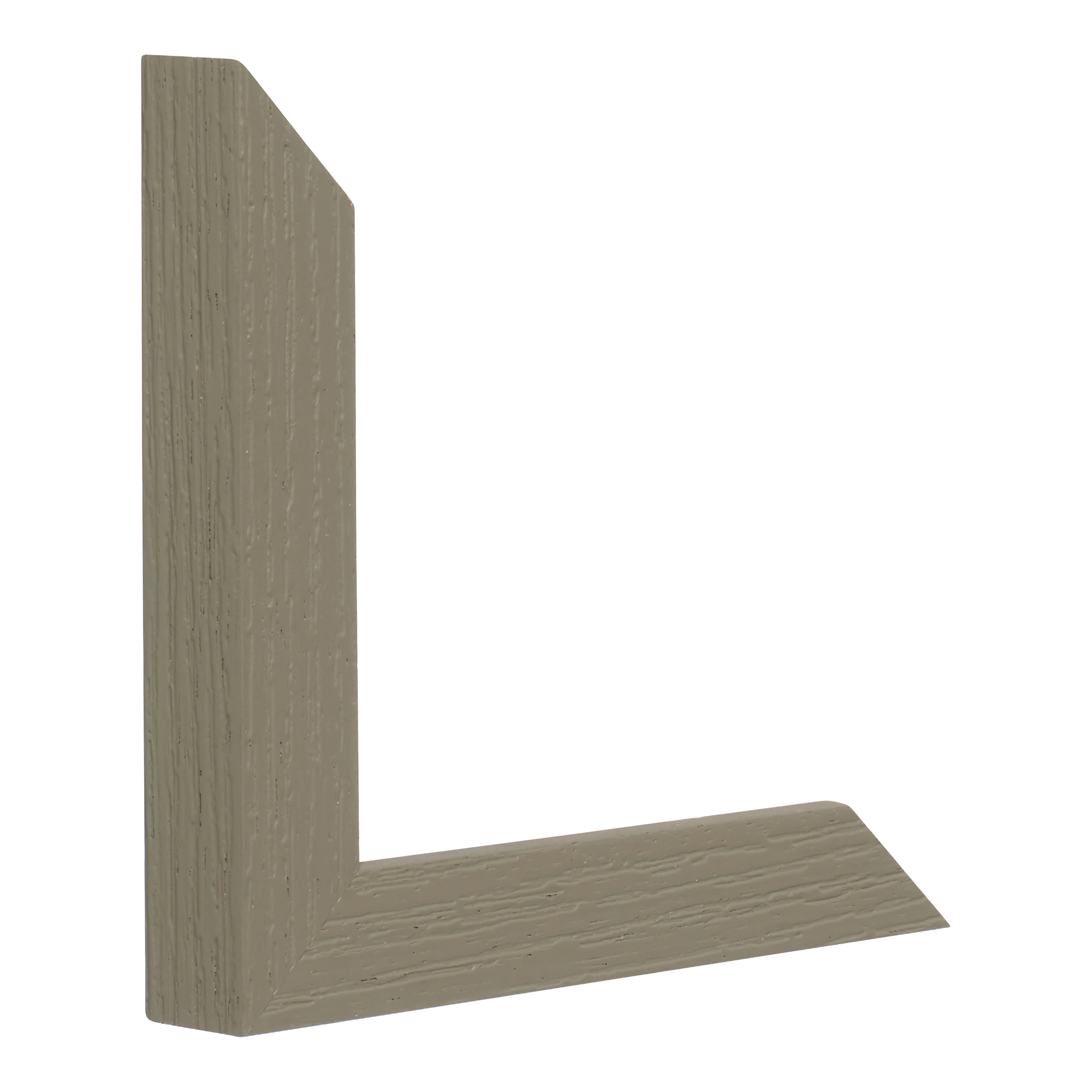 Linear I in grey picture frame