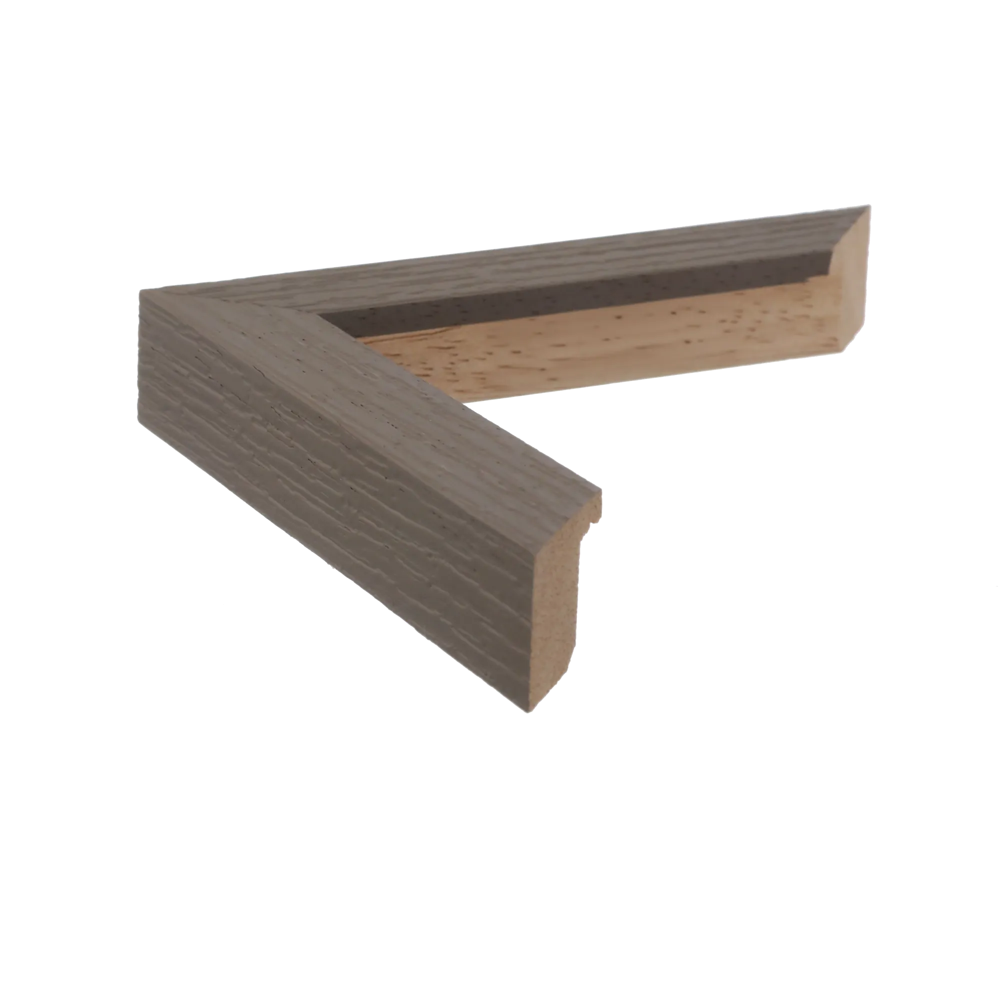 Side view of Linear I picture frame in grey