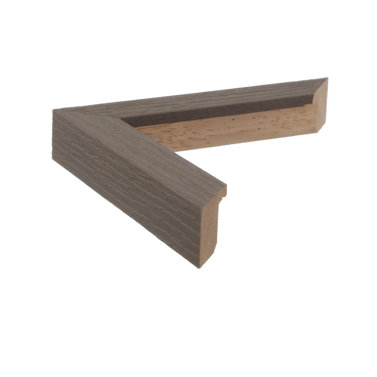 Side view of Linear I picture frame in grey