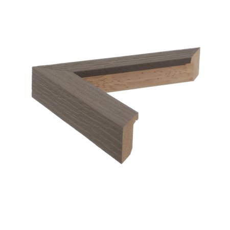 Side view of Linear I picture frame in grey