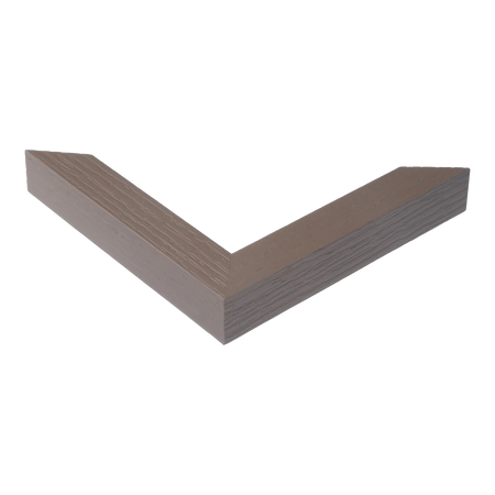 Corner view of Linear I in grey picture frame