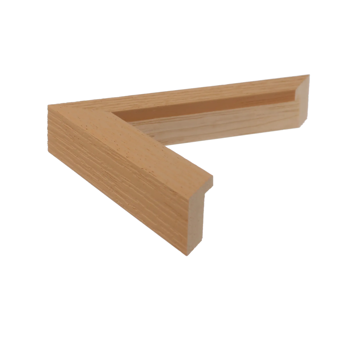 Side view of Linear I picture frame in oak