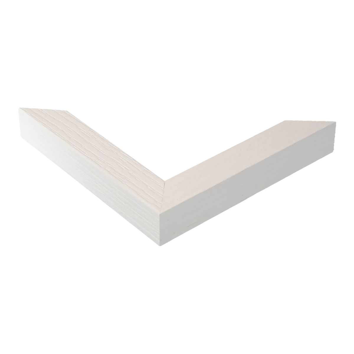 Corner view of Linear I in white picture frame