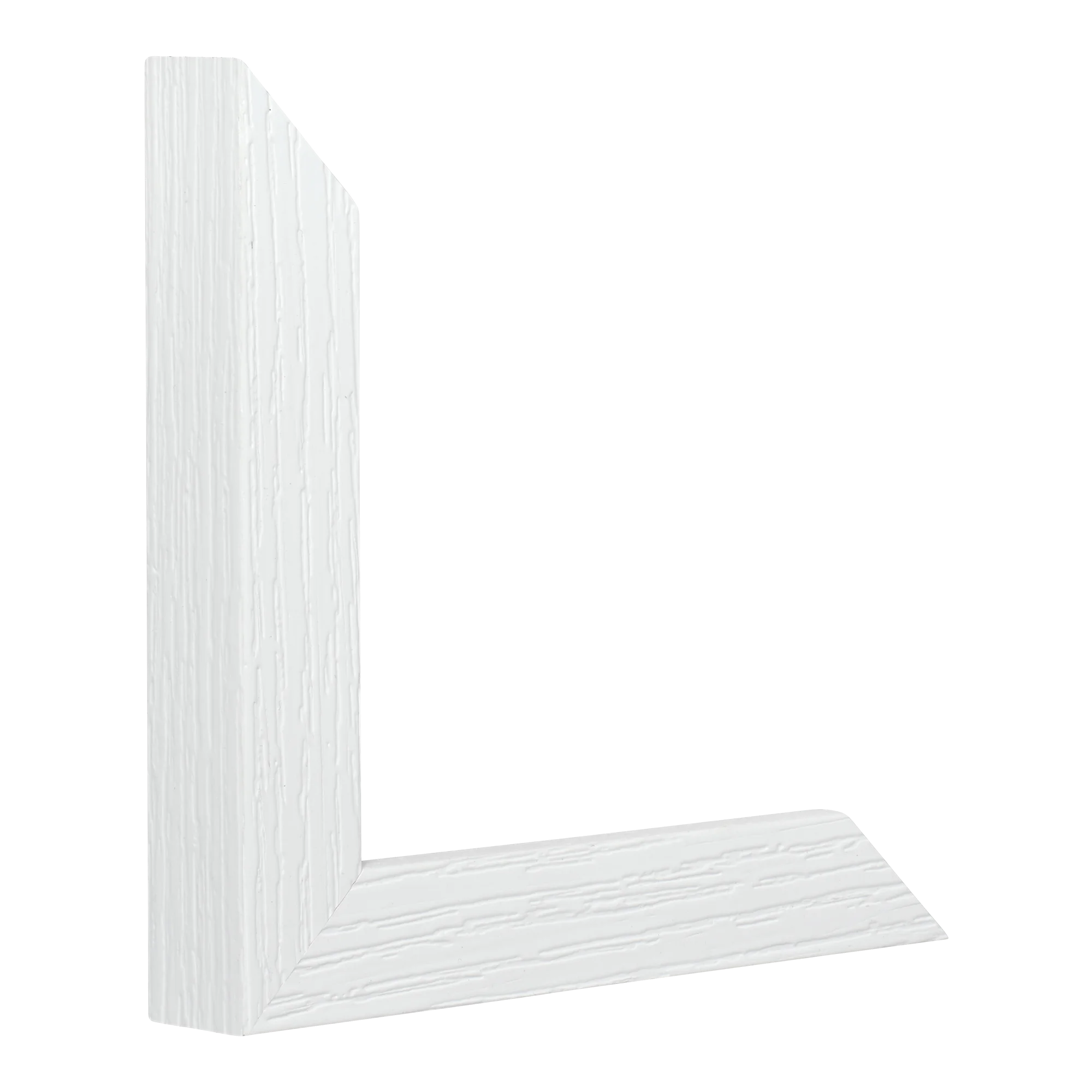 Linear I in white picture frame