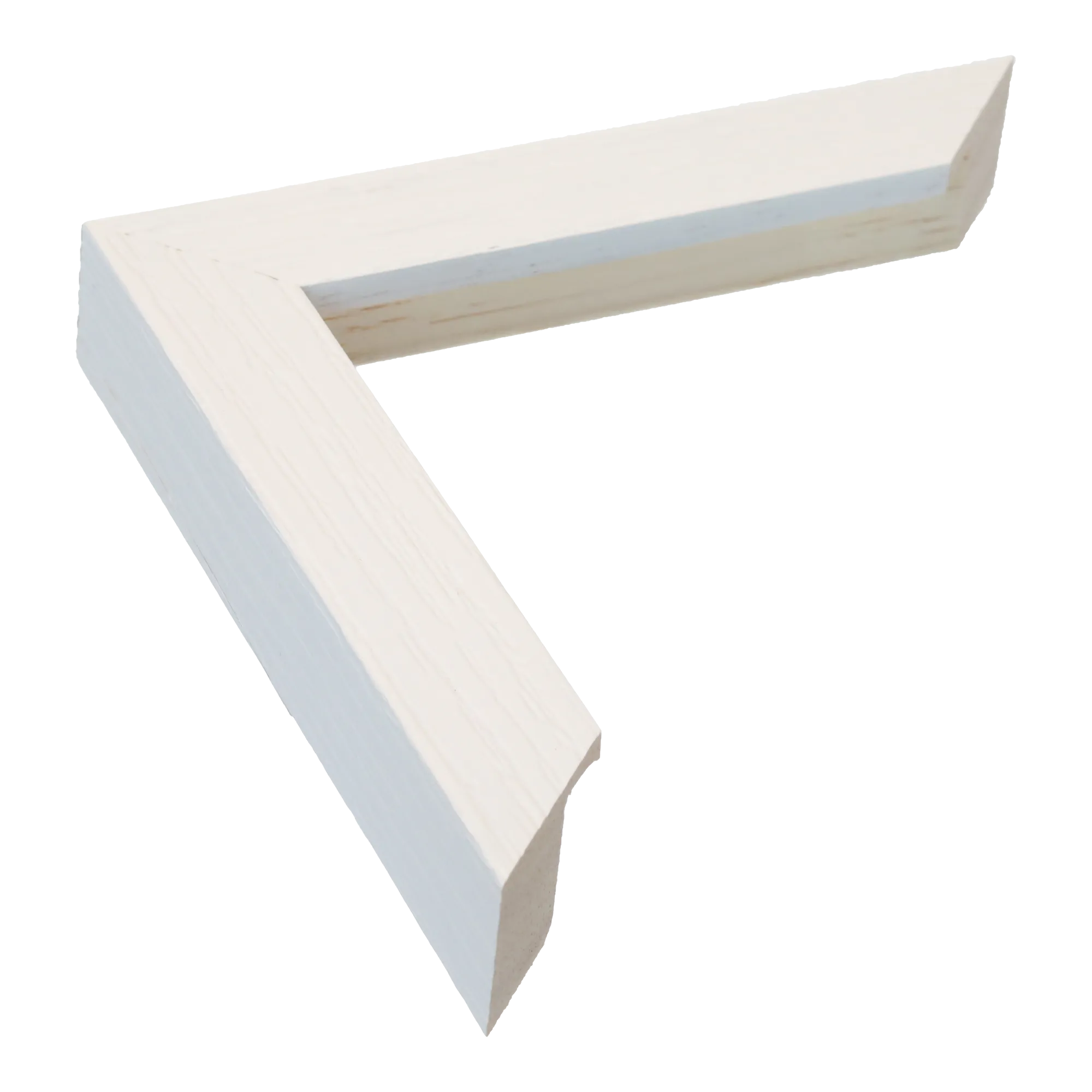 Linear I in white picture frame