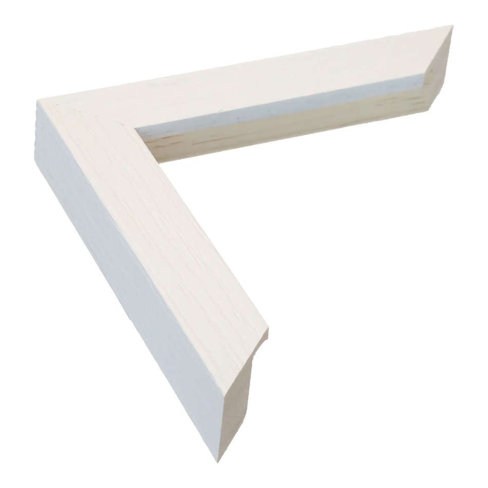 Linear I in white picture frame