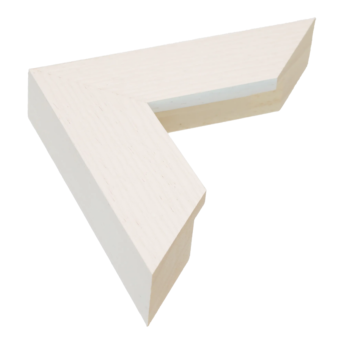 Linear II in white grain picture frame