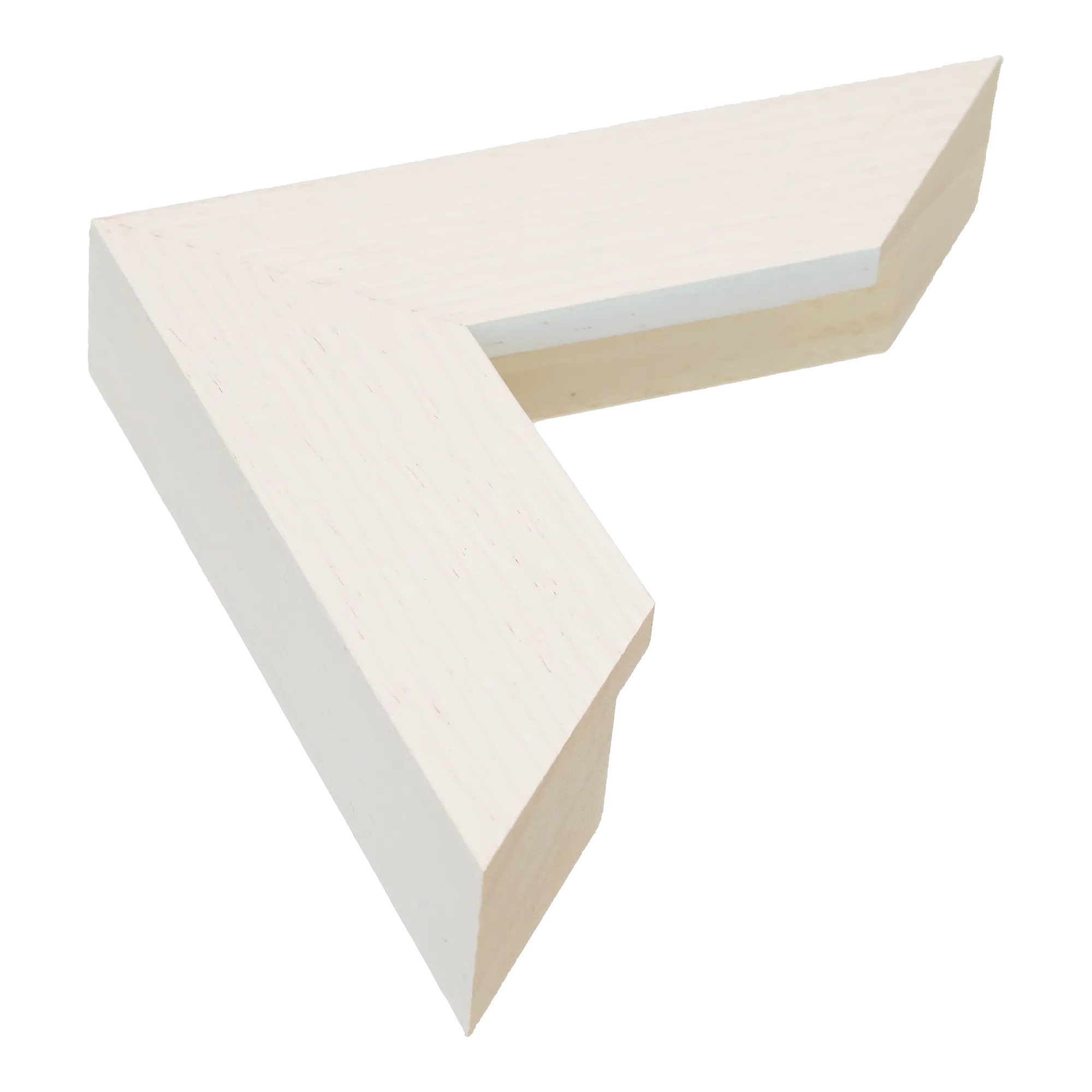 Linear II in white grain picture frame