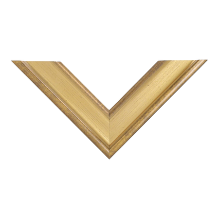 Top view of Majestic picture frame in gold