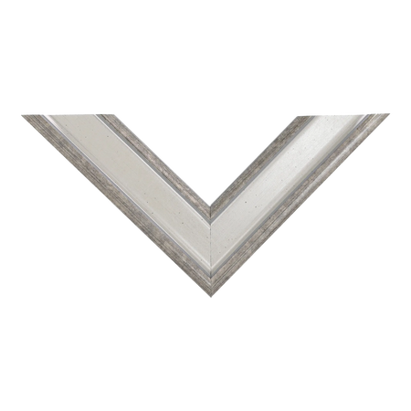 Top view of Majestic picture frame in silver