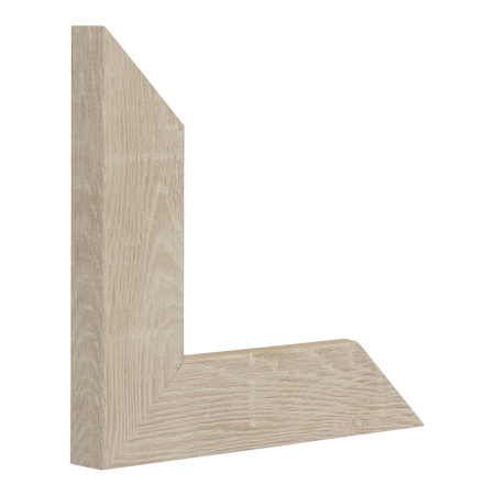 Vertical view of metro almond picture frame