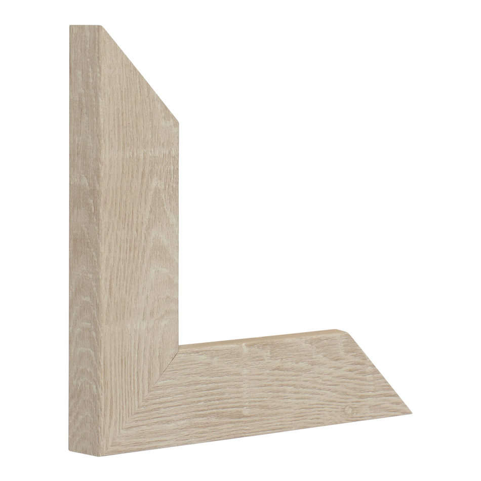 Vertical view of metro almond picture frame