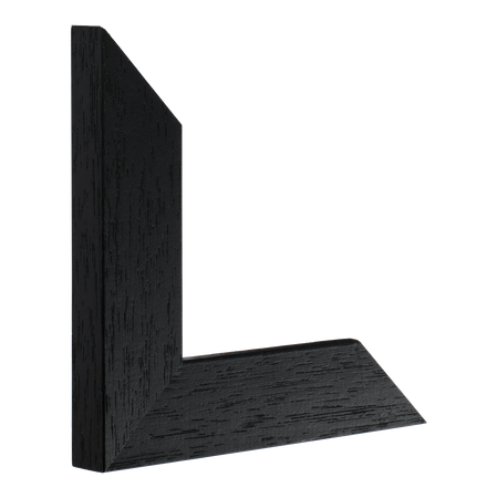 Metro in black grain picture frame