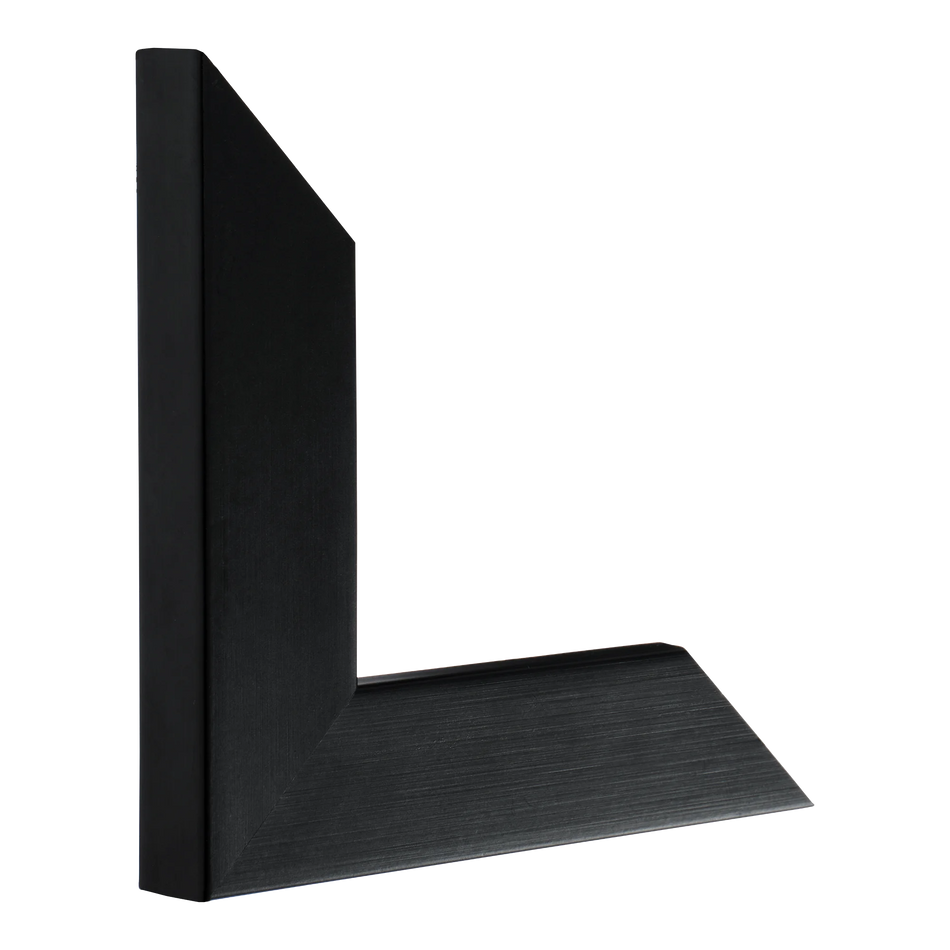 Vertical view of metro black picture frame