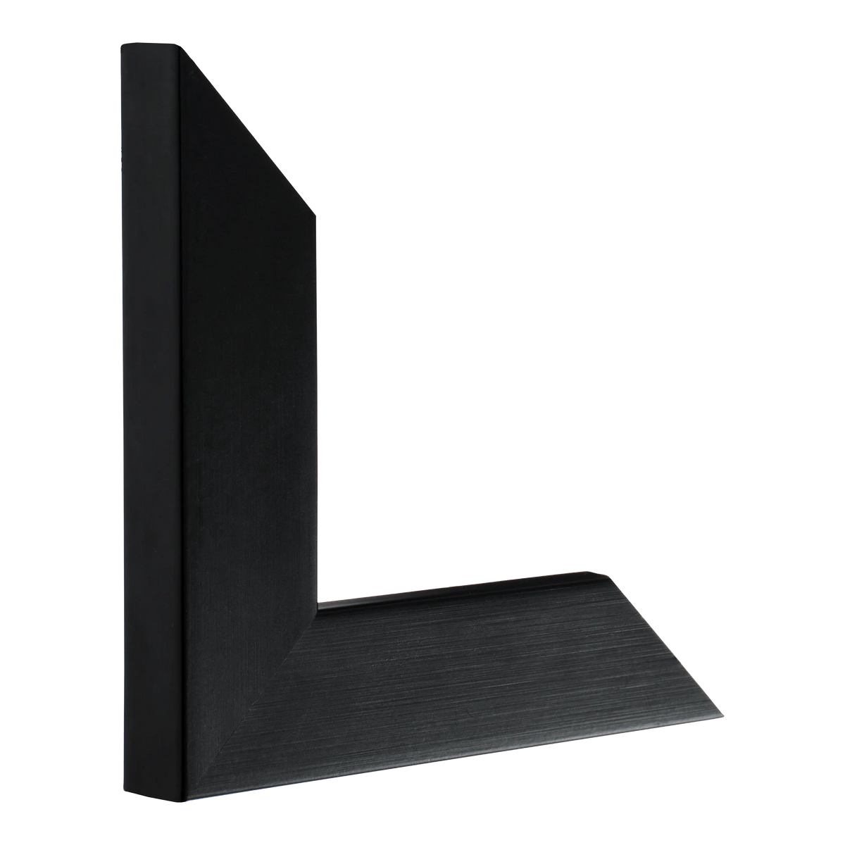 Vertical view of metro black picture frame