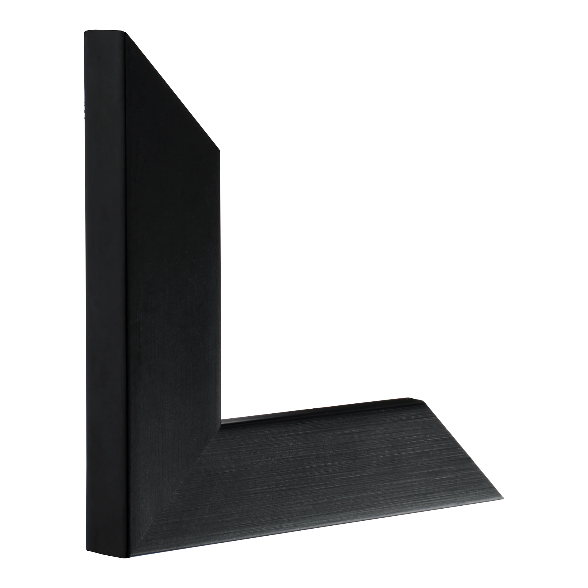 Vertical view of metro black picture frame