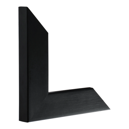 Vertical view of metro black picture frame