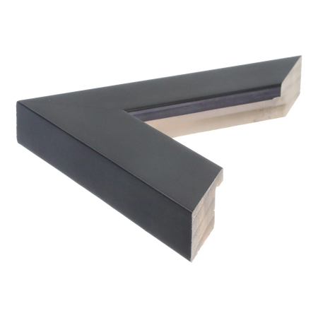 Side view of Metro picture frame in black