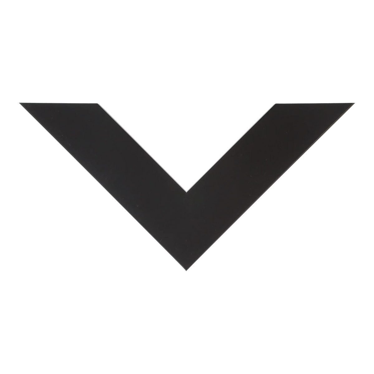 Top view of Metro picture frame in black