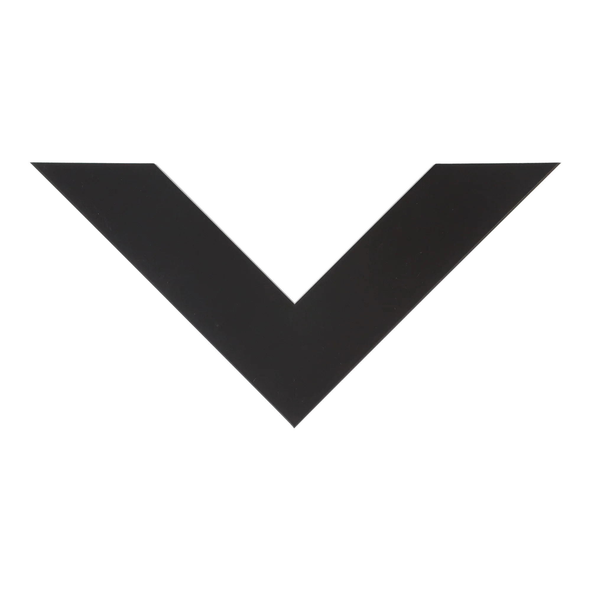 Top view of Metro picture frame in black