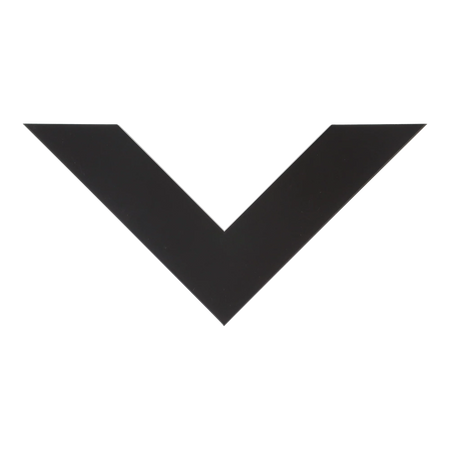 Top view of Metro picture frame in black