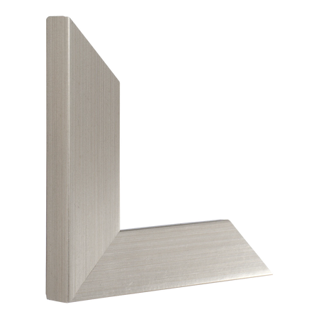 Vertical view of metro brushed pewter picture frame