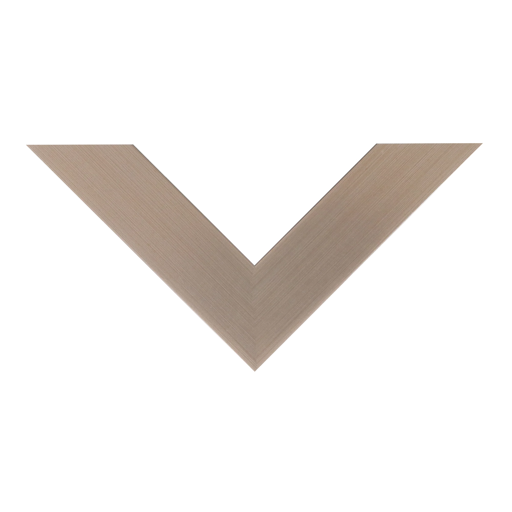 Top view of Metro picture frame in brushed pewter