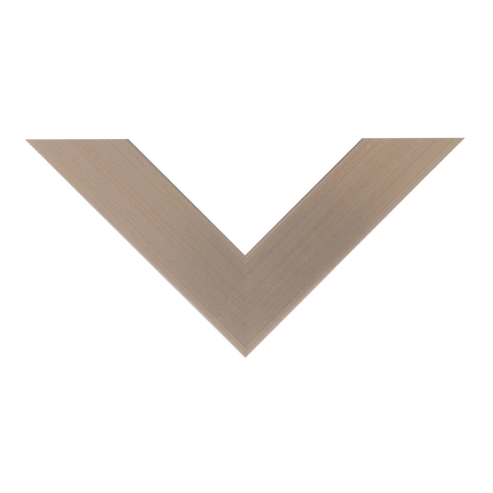 Top view of Metro picture frame in brushed pewter