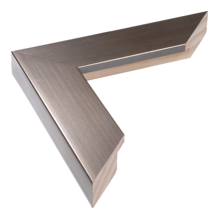 Metro in brushed pewter picture frame