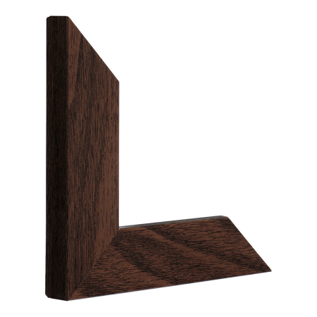 Vertical view of metro brown picture frame
