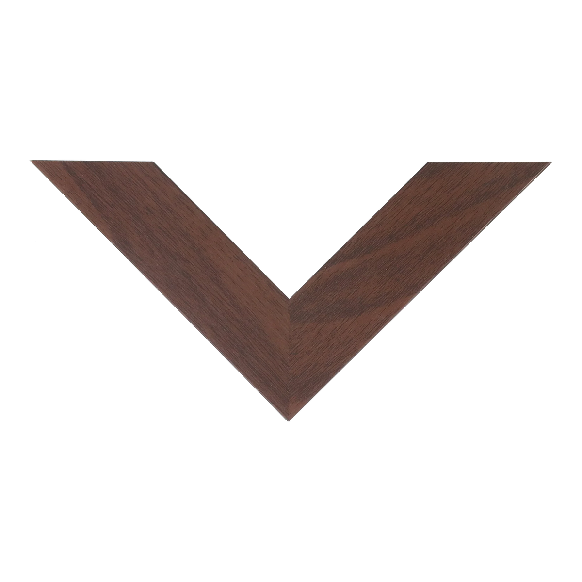 Top view of Metro picture frame in brown