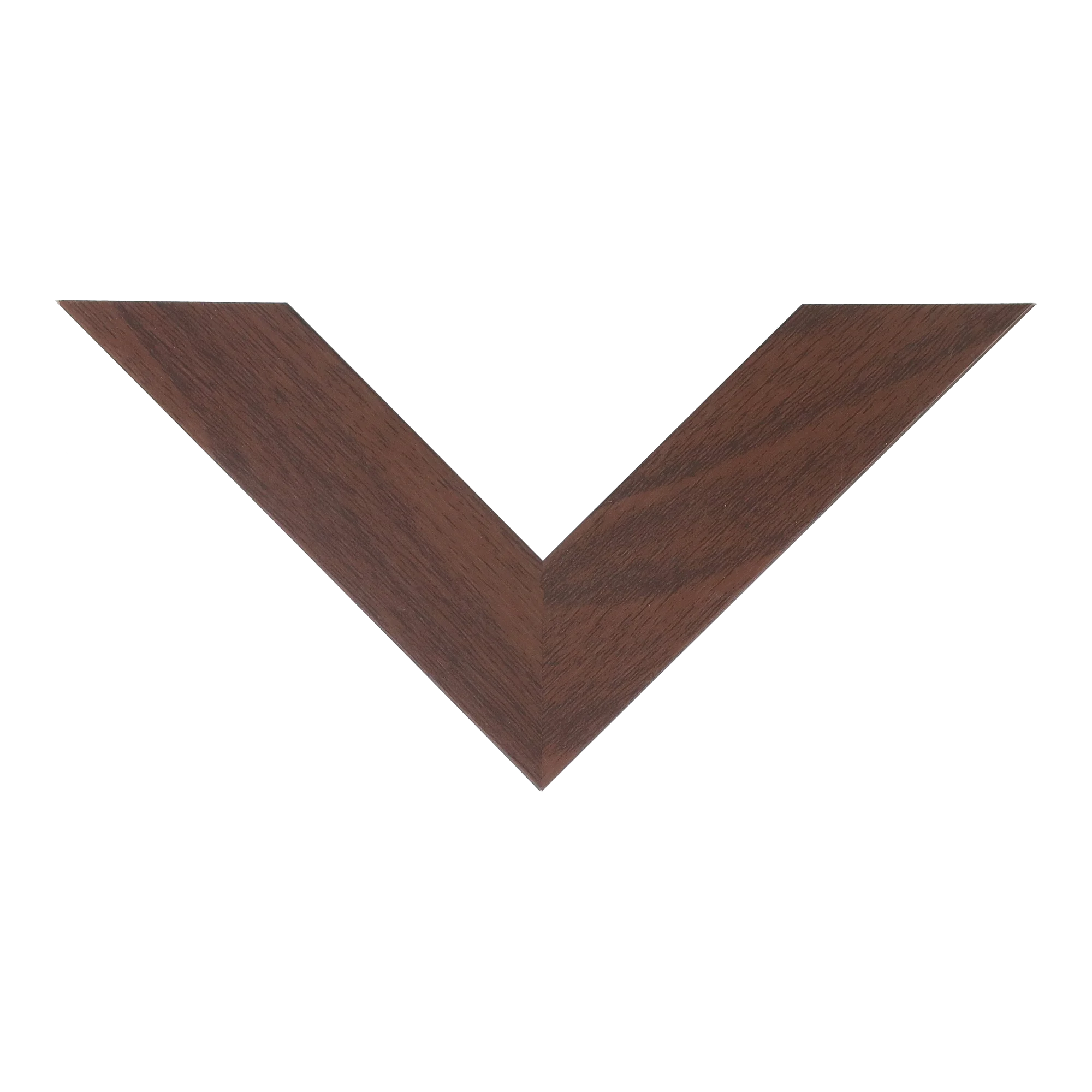Top view of Metro picture frame in brown