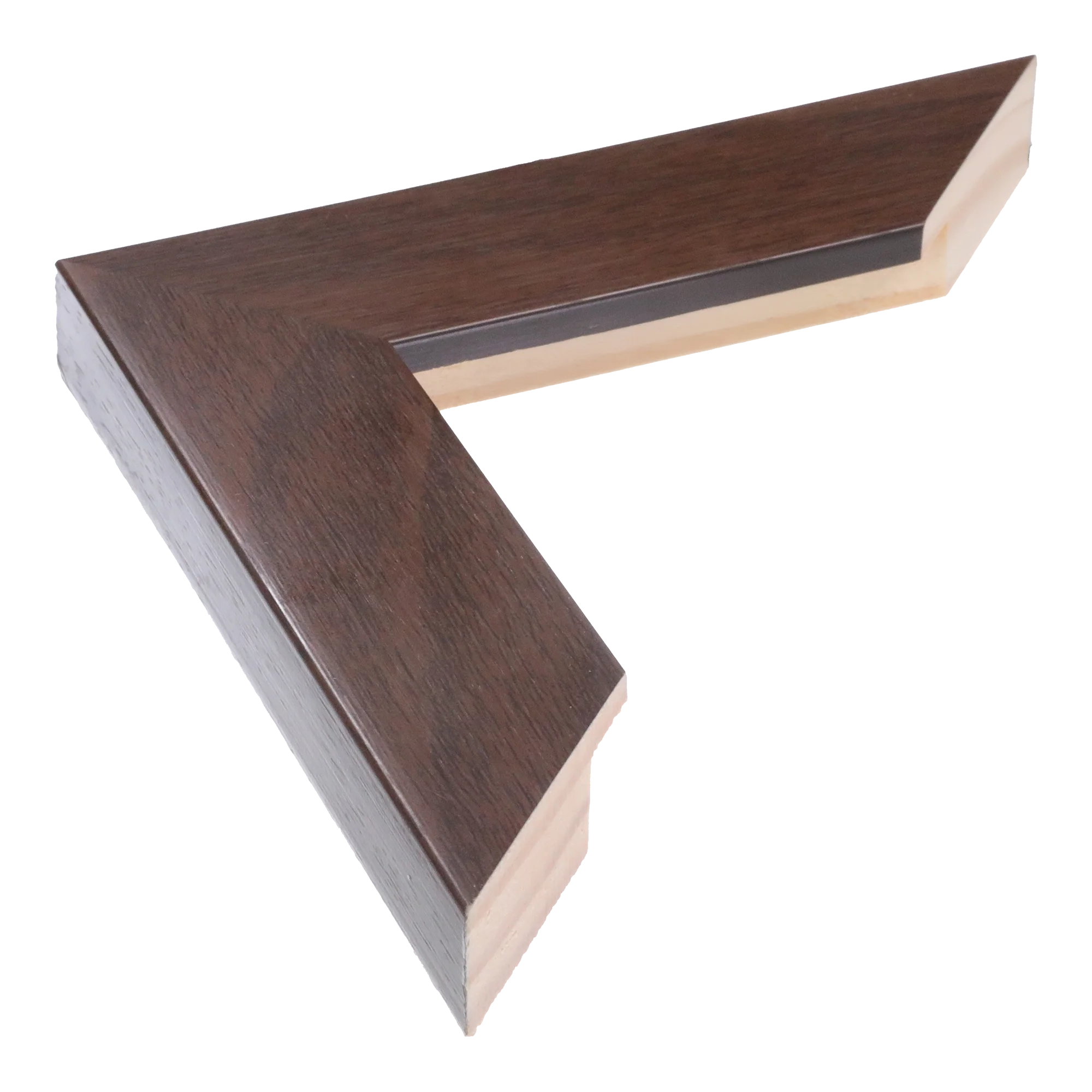 Metro in brown picture frame