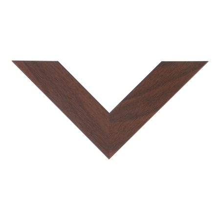 Top view of Metro picture frame in brown