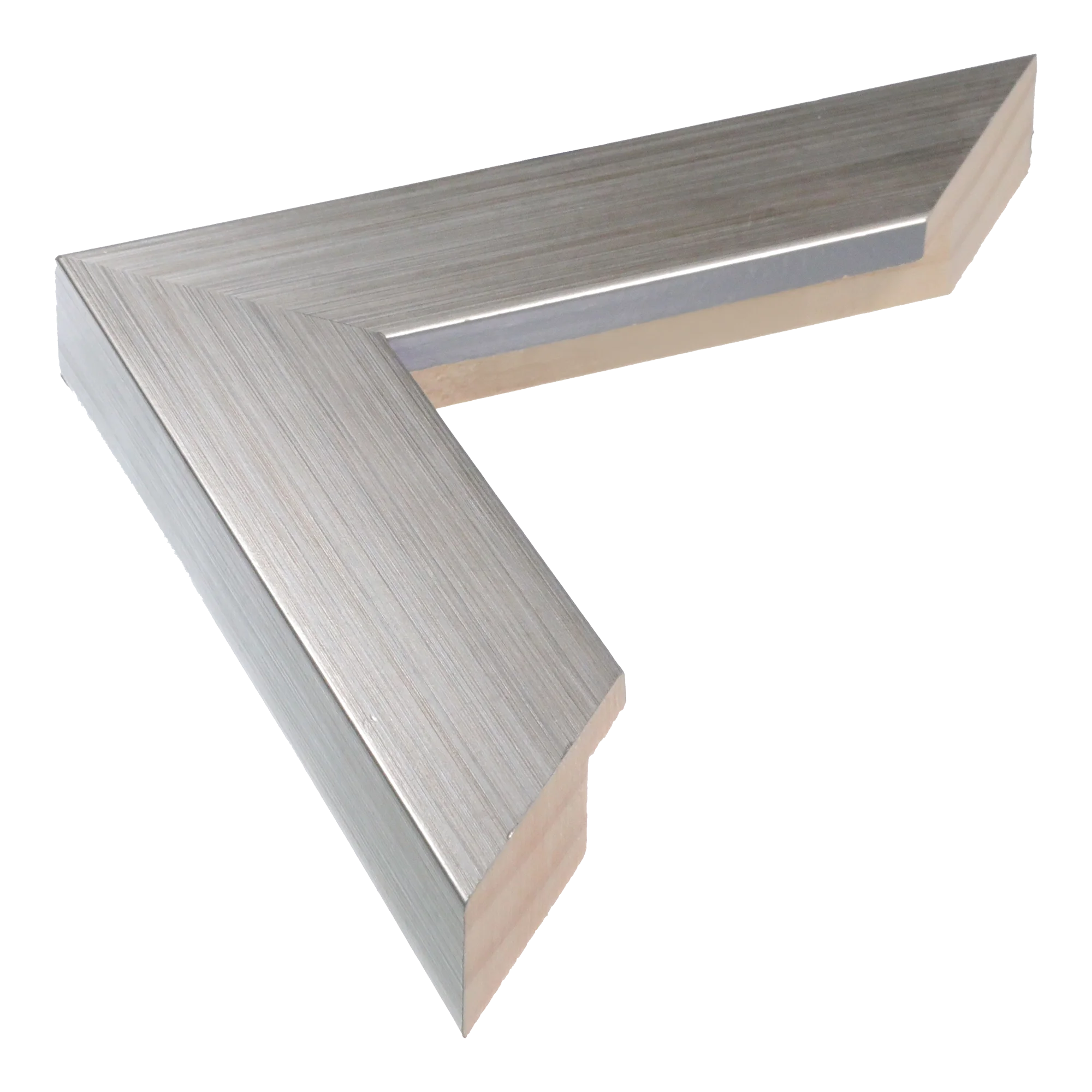 Metro in brushed silver picture frame