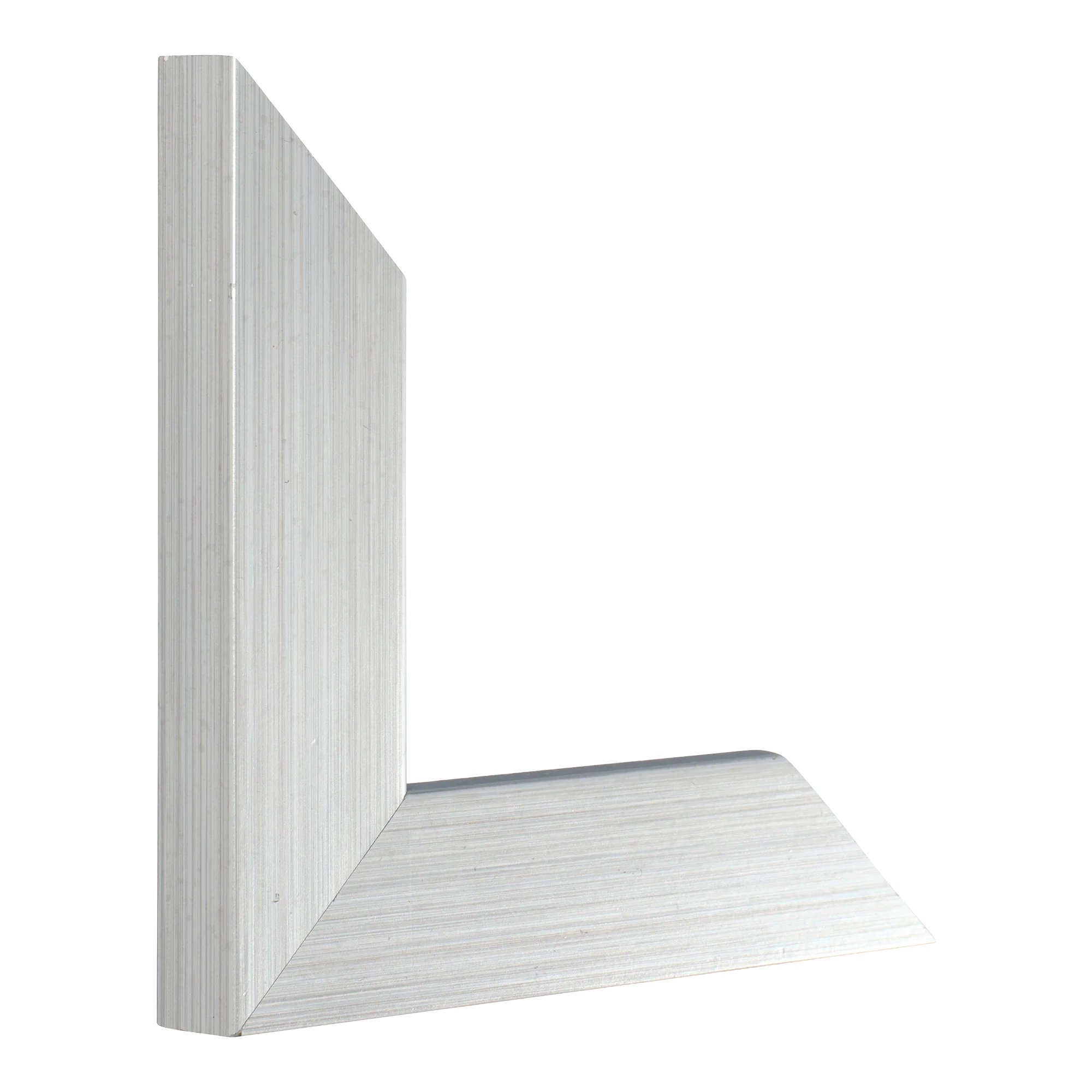 Vertical view of metro brushed silver picture frame