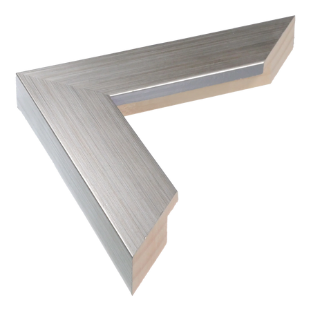 Metro in brushed silver picture frame