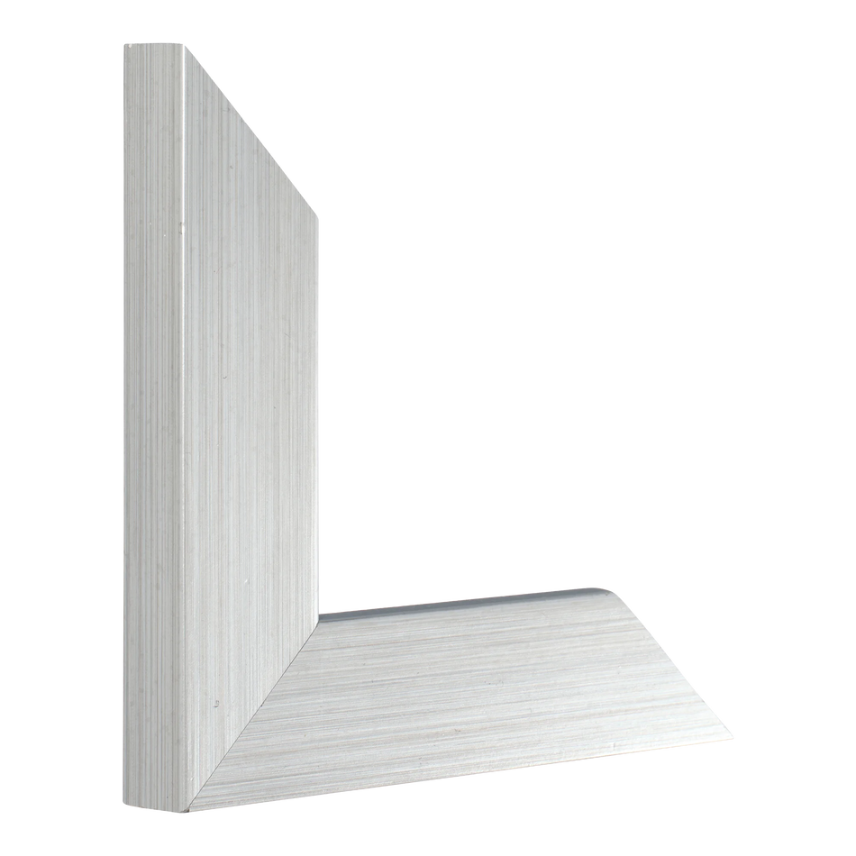 Vertical view of metro brushed silver picture frame