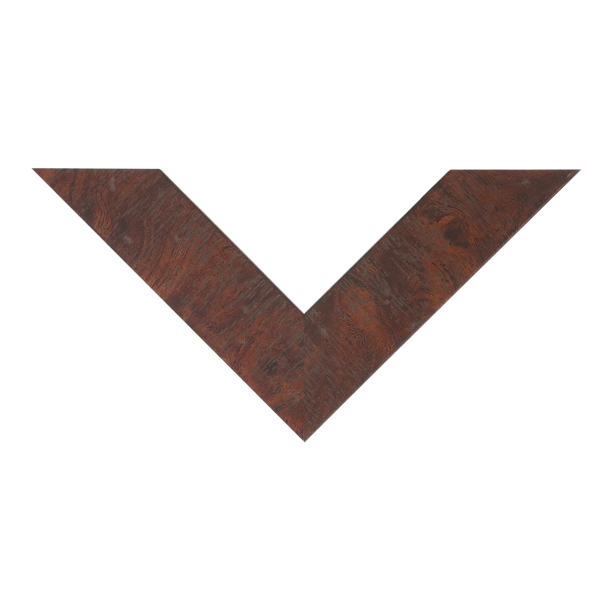 Top view of Metro picture frame in burl