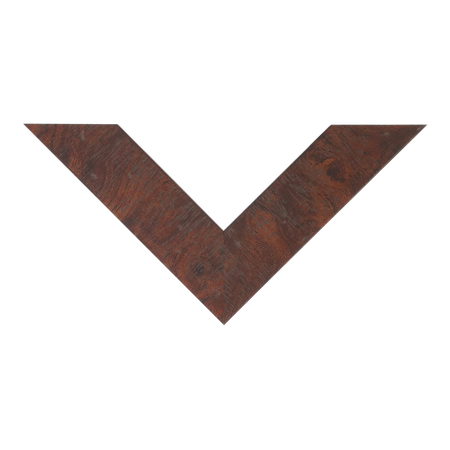 Top view of Metro picture frame in burl