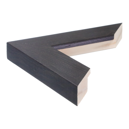 Side view of Metro picture frame in chocolate